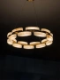 Pendant lamp Millares P2 Alabaster Spanish Marble D80 LED 72W CCT Dim BRS