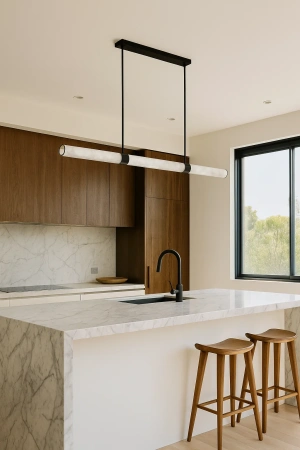 Pendant lamp MADISON Spanish Marble LED 40W 3CCT L150 BLK