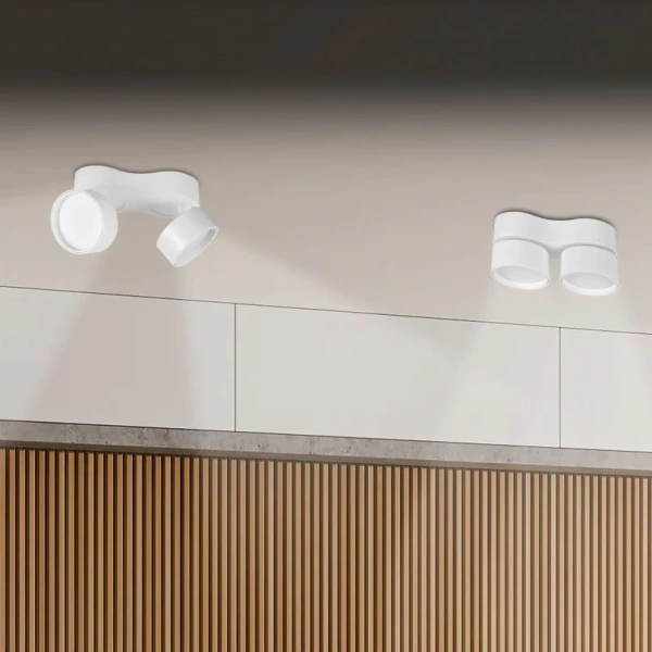 Downlight Diaz Trio LED Twin Head 24W WHT