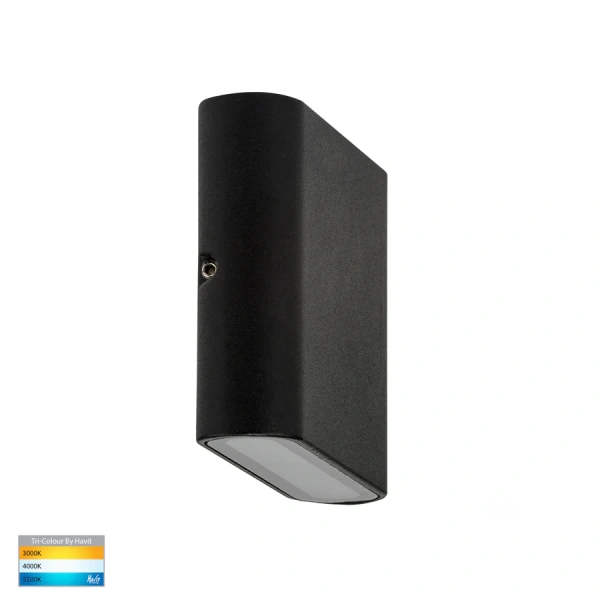 Wall light Lisse Up and Down 3CCT LED 6W IP54 11.5cm BLK