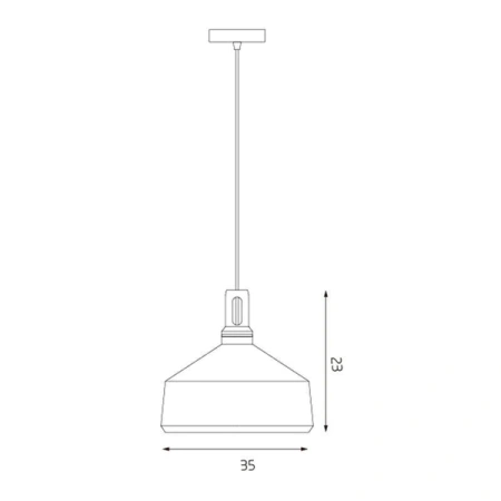 Pendant Light Biorn Angled Gold