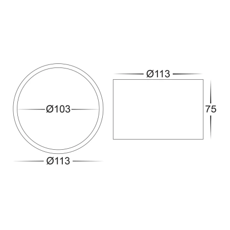 Surface downlight Nella WHT 3CCT LED 12W IP54