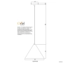 Single pendant CONIC.28 BLACK