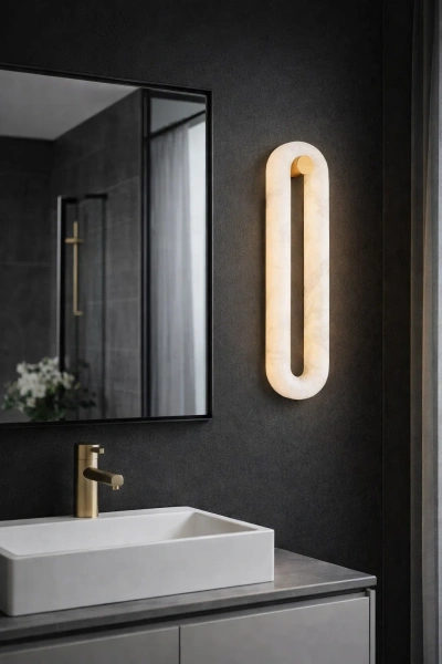 Wall light Monzo W1 Alabaster Spanish Marble LED 15W CCT BRS