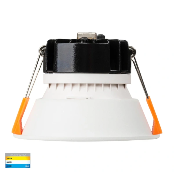 Recessed downlight Gleam WHT with Chrome Insert 3CCT Fixed Deep LED 9W IP54