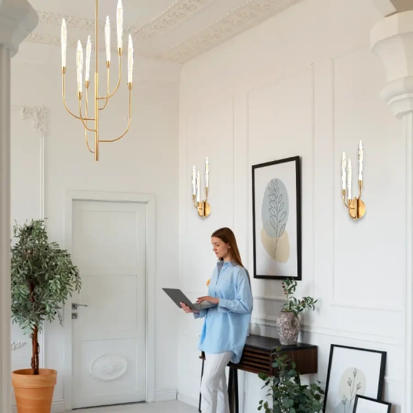 Pendant lamp ARCHER 9 LTS LED 9x3w LED 3K D750 GLD