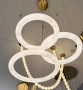 Pendant lamp Aragon 3 Alabaster Spanish Marble LED 56W CCT Remote BRS
