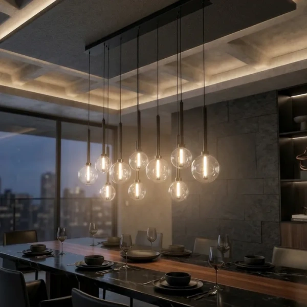 Pendant light Meteor 10 Bar LED 45W BLK