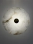 Wall light Zarra Alabaster Spanish Marble D30cm 3CCT BRS