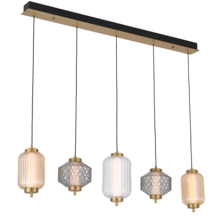 Pendant lamp Torso 5 Bar L98 LED 28W 3K BRS