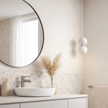 Pendant lamp Noir Terrazzo G9 WH