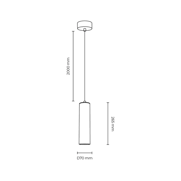 Pendant lamp Terra Travertine H26 BRS