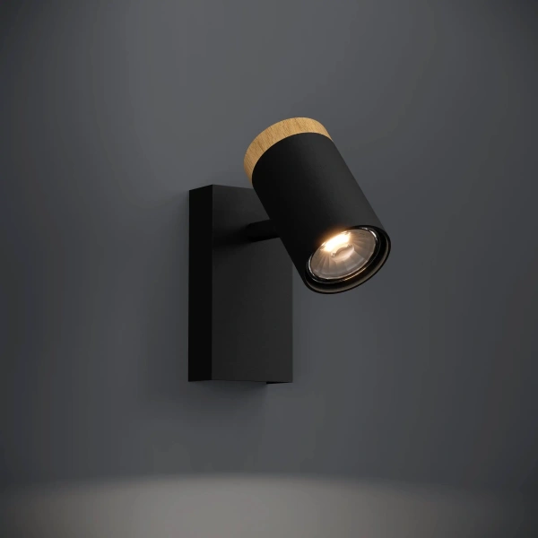 Wall light CARTAGENA 1X5W 4000K BLK-WOOD