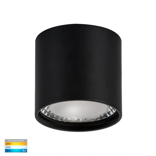 Surface downlight Nella BLK 3CCT LED 7W IP54