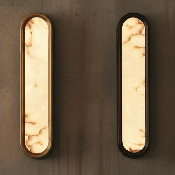 Wall light Selento Alabaster Marble LED 13W 3K H40 BRS