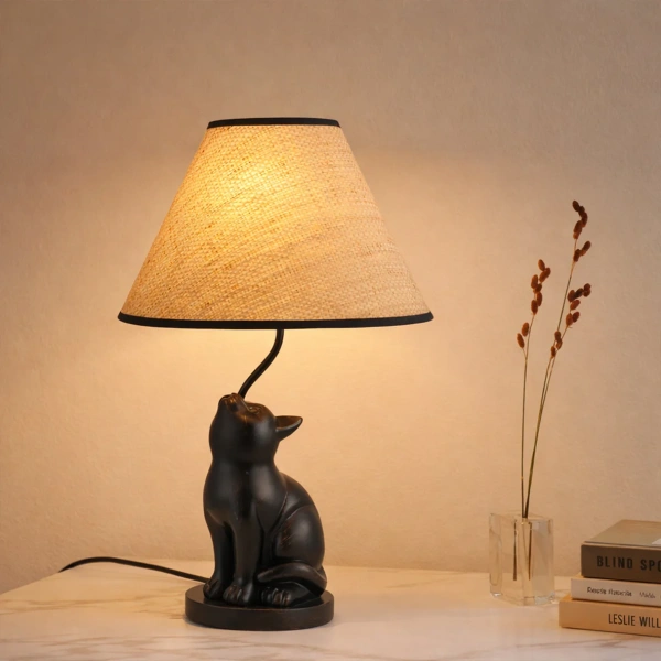 Table lamp Upward Looking Cat LED Black