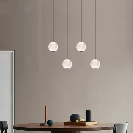 Langdon-4 Light Bar LED Pendant Black 5K