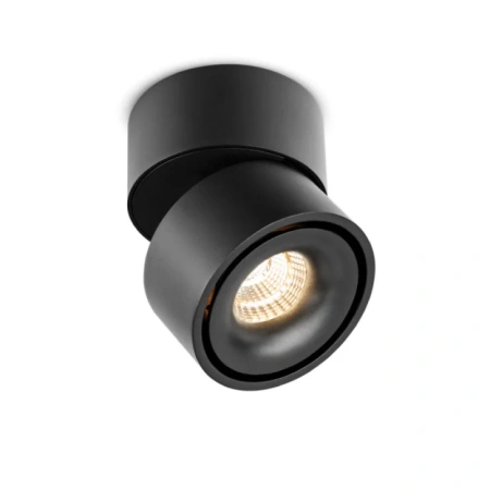 Surface downlight Savy S BLK Tube adjustable Cylinder LED 3CCT 10W