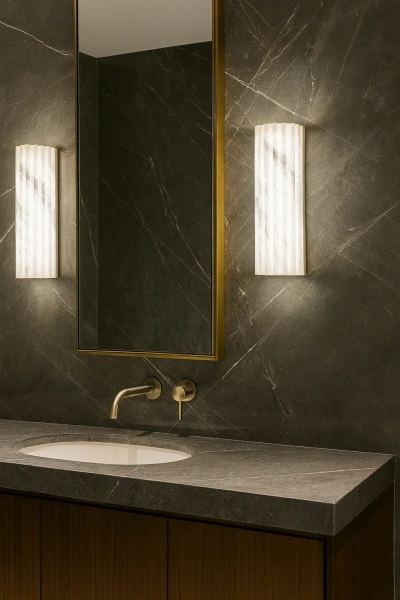 Wall light Gelsa Alabaster Spanish Marble LED 6W 3CCT BRS