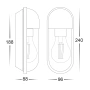 Wall Light Lume E27 8W HV3512W-BLK