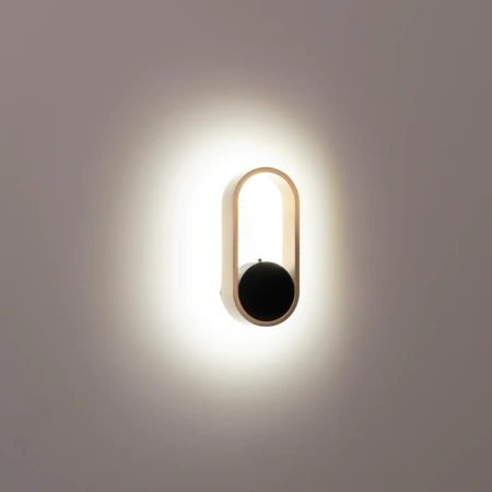Wall light Ovale HV8080T-BLKBR LED 7W TRI Colour Dimmable
