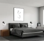 Wall light Sylvia E27 BLK