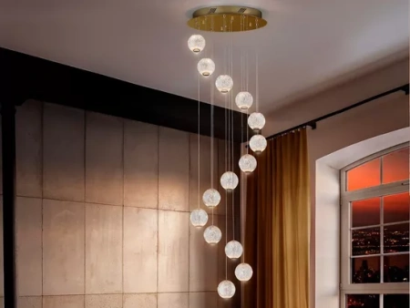 Langdon-15 Light LED Pendant Black 3K