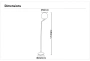 Floor lamp Marilyn E27 H1550 WHT