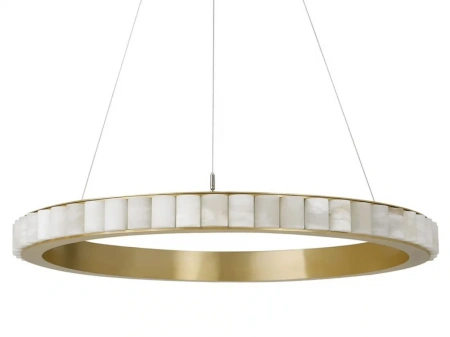 Pendant lamp Capella Alabaster Spanish Marble D100 LED 70W CCT Dim BRS
