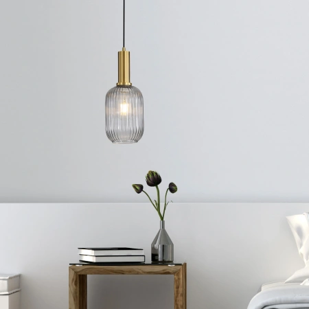 Single pendant LUXE.130 SMOKE E27