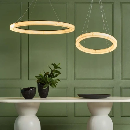 Pendant lamp Halo Resin Large LED BLK