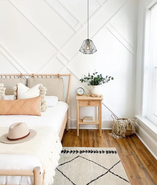 Pendant lamp MARTE Geometric Design Black