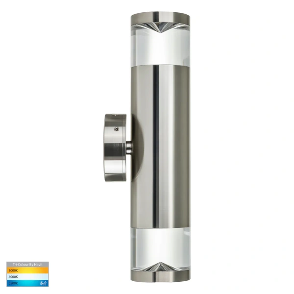 Wall light Highlite Titanium Aluminium 3CCT Up-Down HV1089T-TTM IP65