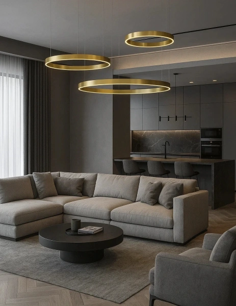 Pendant lamp Heli P80 BR