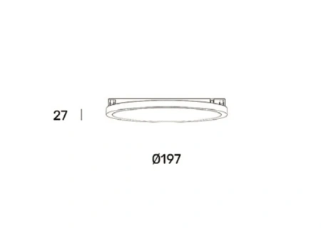 Track opal light GLORIO Brass 48V 15W 3K