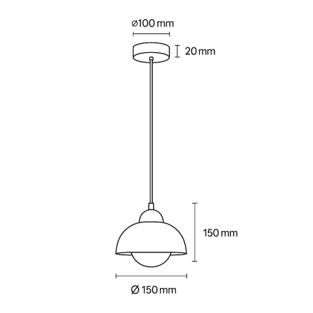 Pendant lamp Lyra Stone G9