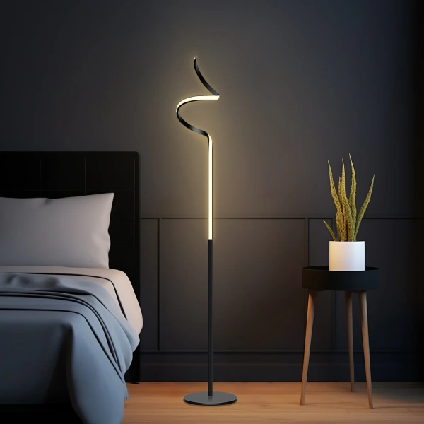 Floor Lamp Chipper LED BLK