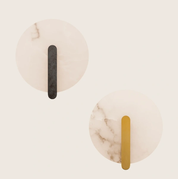 Wall light Zeus Ray Alabaster Marble LED 5W 3K 2552 BRS