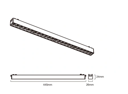 Track Spot Lense Z3030-24.24.CCT.BK 48V 24W WIFI