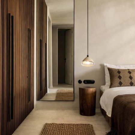 Pendant lamp Onda Travertine LED NT