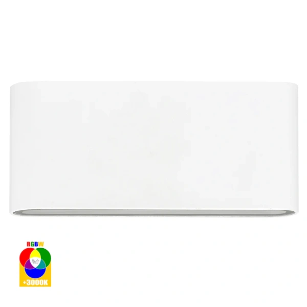 Wall light Lisse Fixed Down RGBW LED 6W 12V IP54 17.5cm WHT