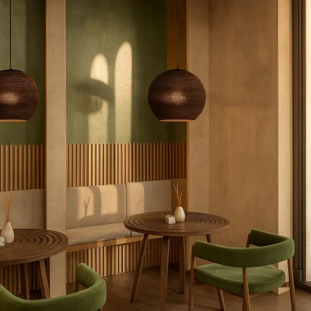 Pendant lamp Zanora Round E27