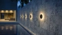 Wall light Bond II 6W LED 3CCT D14 IP54 BLK