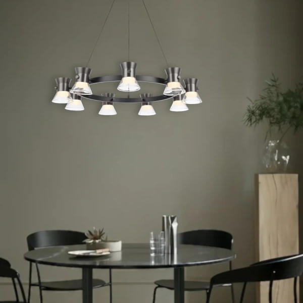 Pendant lamp Tipico 9 D89 LED 54W 3K BK