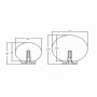Wall lamp Orb 110 G9 BRS