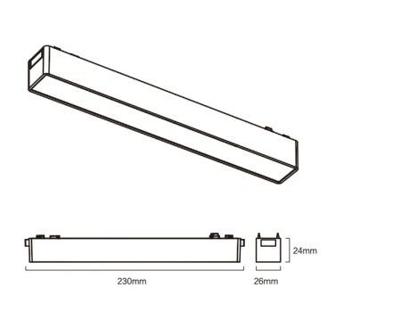 Track Opal Line light Z3040-10.OP.CCT.BK 48V 10W WIFI