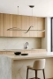 Pendant lamp Famous linear P1 LED 20W 3CCT L1600 BK
