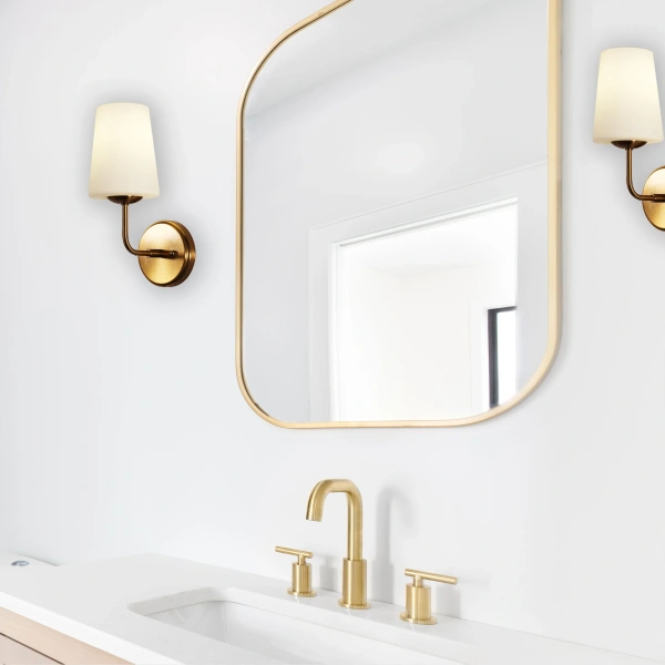 Wall light HOPLEY E27 Satin BRS