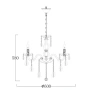 Chandelier Bromley Crystal K9 6 light GL