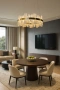 Pendant lamp Miragemas D60 Alabaster Spanish Marble LED 30W CCT Dim BRS